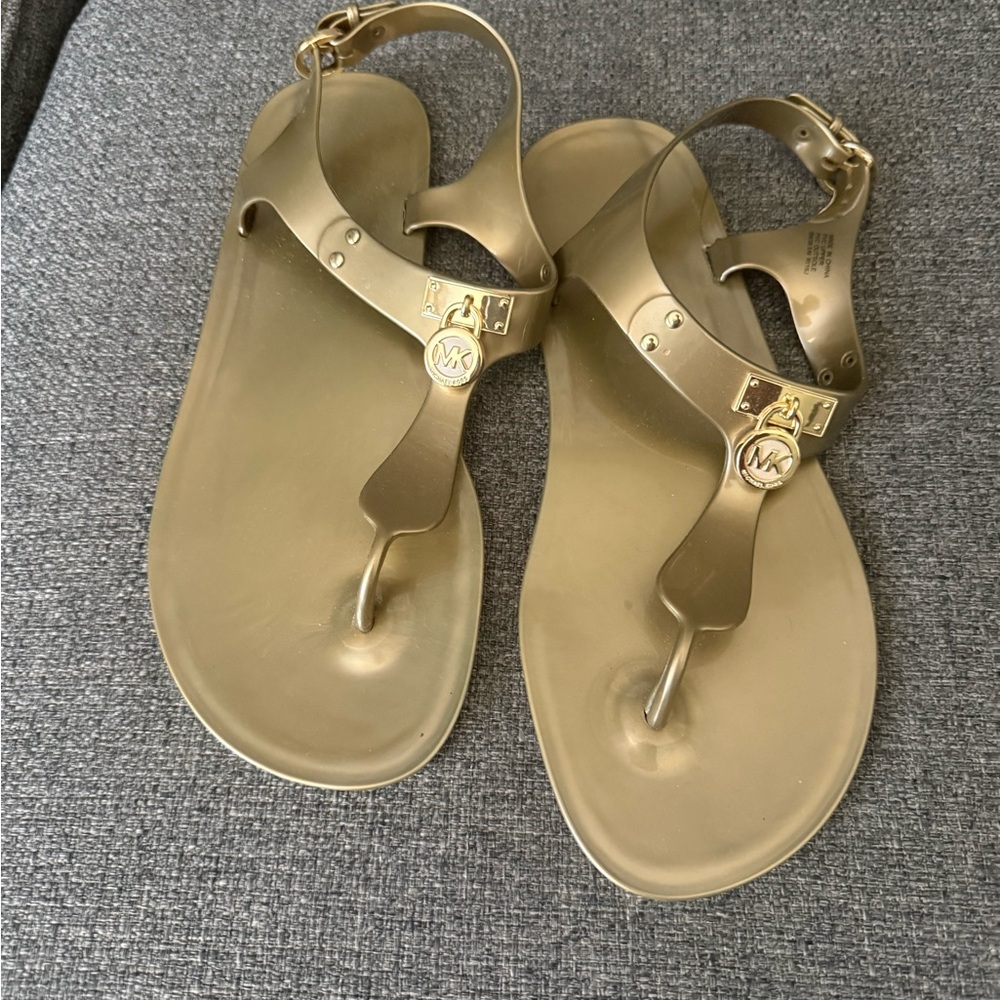 Michael Kors Metallic Gold Sandals